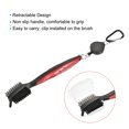 thumbnail image 4 of Uxcell Double Sided Retractable Cord Clip Cover Dust Groove Cleaner Golf Club Brush Red, 4 of 6