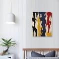 thumbnail image 3 of Awypu Ink Washing Painting Print In Yellow Black, Clyfford Still Canvas Wall Art,Abstract Aesthet Wall Art Poster Gifts Bedroom Prints Home Decor Hanging Picture Canvas Painting Posters, 3 of 4