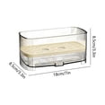 thumbnail image 3 of Cagogo 2Pcs Acrylic Kitchen Rack, Multifunctional Sink-Side Storage Rack for Sponge Dishcloth, Countertop Organizer for Kitchen Bathroom, Durable Water Drain Rack for Sink Countertop, 3 of 9