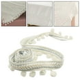 thumbnail image 3 of MesaSe 5 Yards Ribbon Pompom Lace Band Edge Crafts Gray, 3 of 8