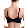 thumbnail image 3 of BIMEI Women's Post Surgery Mastectomy Bra with Pockets Surgical Lace Contour with a Full Profile Wire Free Fashion Everyday Bra 8466,Black,42C, 3 of 6