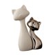 thumbnail image 5 of 2 estatuas de gato para mesa, adorno de , regalo, artesanía decorativa, obra de arte, escultura de animal para escritorio de sala de estar., 5 of 9