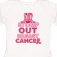 thumbnail image 4 of Inktastic Stomp Out Breast Cancer with Pink Cowgirl Boots Boys or Girls Long Sleeve Baby Bodysuit, 4 of 5