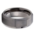 thumbnail image 2 of Gunmetal Wedding Ring,Tungsten Wedding Ring,Unique Wedding Ring,Anniversary Ring,8mm Ring, 2 of 4