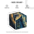 thumbnail image 3 of Kdxio Astronaut Starry Night Print Tissue Box Cover,Square Decorative PU Leather Facial Paper Case Organizer Holder Dispenser for Bathroom,Night Stands,Desk,Car 5.2''X5.2''X5.2'', 3 of 6