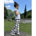 thumbnail image 5 of Oudiya Girls Flare Leggings High Waisted Casual V Crossover Pants Yoga Bell Bottoms with Pockets for Kids 5-14Y, 5 of 8