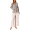 thumbnail image 2 of INSPIRE CHIC Cardigan Sweater for Women's V Neck Button Down Casual Long Sleeve Open Front Sweaters with Pockets XS Brown, 2 of 6