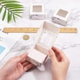 thumbnail image 3 of 30 Pack of Marble Cookie Boxes 6.5 x 6.5 x 3 cm with Window White Bakery Treat Boxes for DIY Sweets Small Objects, 3 of 9