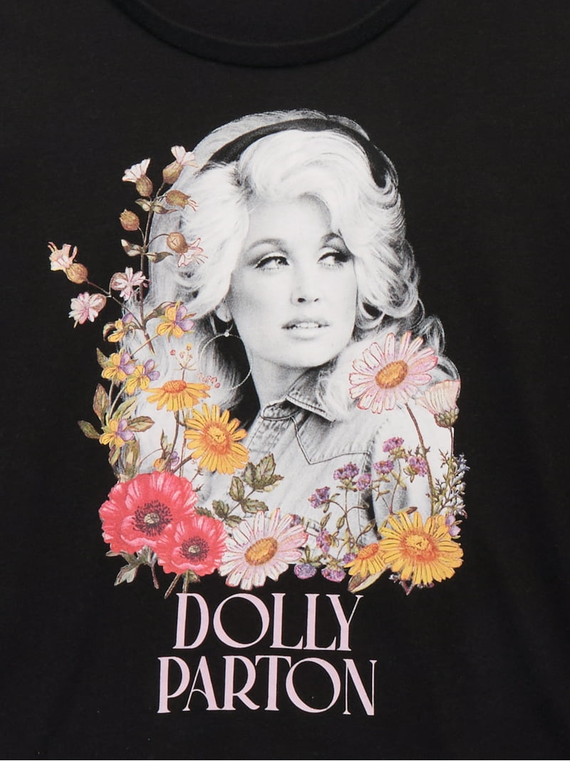 ドリー・パートン　　Dolly Wonder Nation Girls Floral Graphic Crewneck T-Shirt Sizes 4