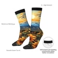 thumbnail image 4 of Logiee Sunset Sky Sunflower Print Adult Socks for Men & Women,Calf Socks, Ankle Socks,Boots Socks,Breathable Casual Sock,Unisex Crew Socks, 4 of 6