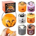 thumbnail image 2 of Foraging dimple Halloween Pumpkin Decoration,Halloween Bucket Children's Portable Candy Jar Slime Realm Fun Set Toy,Stress Relief Squeezing Toys 15ml,Halloween Decor, 2 of 7