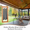 thumbnail image 3 of Wood Wind Chimes for Outside - Deep Melodic Windchimes Outdoors Unique, for Loss of Loved Ones, Sympathy Gift, Memorial Gifts, and Patio Decoration, 3 of 6