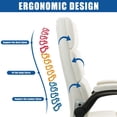thumbnail image 5 of BUPPLEE Executive Office Chair Velvet Ergonomic Style, Swivel Flip-Up Arms, 5 of 9