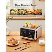 4 Slice Toaster, Touchscreen & Dual Independent Control Panel