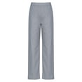 thumbnail image 3 of Manyakai Boys Kids Trousers Elastic Waist Chino Pants School Uniform Pull On Smart Dress Pants Grey 12, 3 of 7