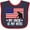 Navy and Red, variant on Inktastic Military Uncle is My Hero Us Flag Boys or Girls Baby Bib
