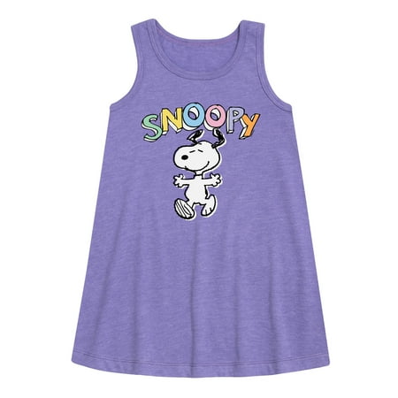 

Peanuts - Snoopy Sketchy - Youth Girls A-line Dress