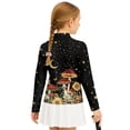 thumbnail image 2 of Psesaysky Mushroom Frog Moon Night Print Toddler Girl's Cute Long Sleeve Sweatshirt Half Zip Pullover Workout Tops Trendy Clothes Clothing Outfits for Golf Yoga 12-13 Years, 2 of 6