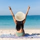 thumbnail image 5 of Sombrero de paja plegable de verano para mujer, con circunferencia de 56 a 58 cm, protector solar, sombrero para el sol, sombrero de copa plana, sombrero para el sol para playa al aire libre, 5 of 5