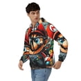 thumbnail image 4 of Lsque Mario for Mens Full-zip Hoodie, Zip-up Pullover Hooded Sweatshirt, Kangaroo Pocket Hoodie Ideal for Daily Wear, Travel, and Home-Medium, 4 of 8