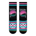 thumbnail image 4 of Slidertown The Point Pinkburst Crew Sock, 4 of 7