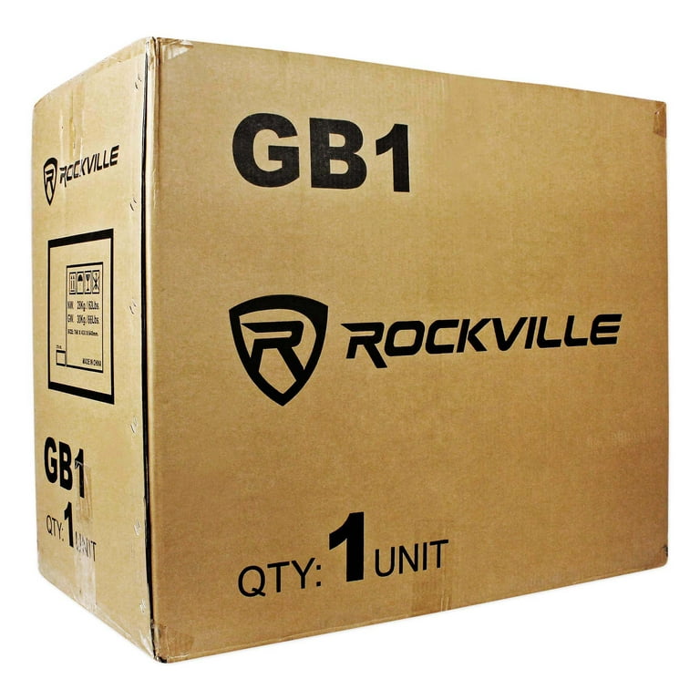 Rockville GB1 Powered Church Speakers w Mixer Stands For Church Sound Systems
