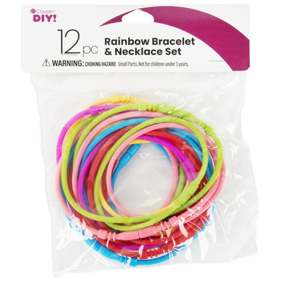 CousinDIY Rainbow Bracelet & Necklace Set