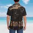 thumbnail image 4 of Balery Starry Night Black Sheep Camisas hawaianas de manga corta para hombre, camisas playeras de corte holgado, camisas de vacaciones con botones,XX-Large, 4 of 7
