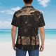 thumbnail image 4 of Balery Starry Night Black Sheep Camisas hawaianas de manga corta para hombre, camisas playeras de corte holgado, camisas de vacaciones con botones,XX-Large, 4 of 7