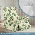 thumbnail image 3 of Xoenoiee Green Eucalyptus Leaves Pattern Recliner Chair Cover Stretch Sofa Slipcover Sofa Cover 4-Pieces Furniture Protector Couch Cover with Elastic Bottom, 3 of 7