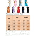 thumbnail image 2 of LUXUR Robe d'Été de Plage pour Femme, Robe Midi à Poches, Col Rond, Coupe Évasée, Respirante, Couleur Unie, Violet, 2TG, 2 of 3