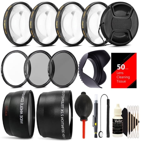 52MM Professional Lens Filter Accessory Kit for Nikon D7100 D7000 D5300 D5200 D5100 D5000