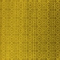 thumbnail image 1 of Ahgly Company Machine Washable Indoor Square Oriental Yellow Industrial Area Rugs, 5' Square, 1 of 4