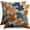 Blue Orange Autumn Maple Leaves, variant on Fall Pillow Covers 18X18 Set of 2, Maple Leaf Autumn Leaves Pattern Harvest Thanksgiving Throw Pillowcases Holiday Theme Seasonal Outdoor Farmhouse Cushion Cover Couch Sofa Bed Home Decor