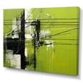 thumbnail image 2 of Designart "Olive Order In Minimalist Power Lines" Power Lines Wall Decor, 2 of 7