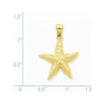 thumbnail image 3 of 14K Yellow Gold Starfish Pendant (29 X 21) Made In United States k2958, 3 of 3