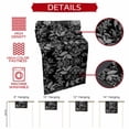 thumbnail image 5 of Black and White Floral Short Table Runner 48 Inches Long,Modern Oil Painting Abstract Art Cotton Linen Table Runners Dresser Scarves,Tabletop Scarf Furniture Cover for Home Dinner Party Decor 13"x48", 5 of 8