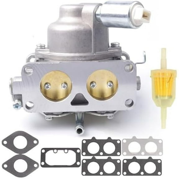 Carburetor for Husqvarna YTH2348 (23 HP) | compatible with Briggs 445577 Type 1187B1 090725YG; vtwin compatible; durable casting; precise metering; reliable output; stable idle