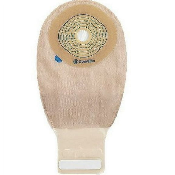 ConvaTec Esteem One-Piece Drainable Pouch, Integrated Closure, 12'' L .81''-2.75'' Cut-to-Fit - Box of 10