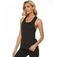 thumbnail image 3 of Baywell Women's Top Sexy Yoga Cross-I-Shirt Women's Yoga Sport Running Tank Top Yoga Shirt Black L, 3 of 7