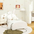 thumbnail image 3 of Twin size Upholstered Rabbit-Shape Princess Bed ,Twin Size Platform Bed with Headboard and Footboard,White, 3 of 12