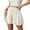 White #12, variant on Mini Skorts for Women Linen Flowy Ruffle Short Skorts a Line Layered Drawstring Boho Mini Skirts Casual Comfy Shorts White M