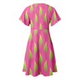 thumbnail image 5 of YAYUBA Summer Dresses for Women Fun Fruit Outfit 2026 Short Sleeve Casual Floral Tiered Swing Vacation Mini Dress, 5 of 6