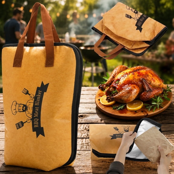 YEERSWAG BBQ Blanket for Resting Meat, 21'' Insulated Meat Resting Bag for Brisket, Beef, Pork, Turkey, Outdoor Grill & Smoker