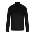 thumbnail image 4 of HaoXianJian Mens Mock Turtleneck Long Sleeve T-Shirts Solid Color Basic Slim Fitted Pullover Tees Casual Soft Comfort Big & Tall Shirts Casual T Shirts Lightweight Sweaters Size 2X 3X, 4 of 5