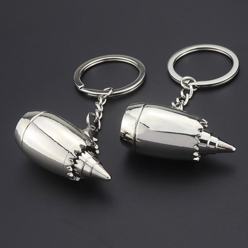 New Design Metal Plane Engine Keychains Mini Jet Engine Keyrings Gifts ...