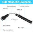 thumbnail image 3 of Muyoka Herramienta de recogida magn茅tica de 22,4 pulgadas con 3 LED y varilla de rotaci贸n de 360 掳 Linterna LED extensible Linterna magn茅tica ajustable Linterna telesc贸pica con pilas para acampar Pes, 3 of 7