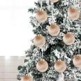 thumbnail image 7 of Christmas Decor Outdoor - 12 Pack Velvet Christmas Ball Ornaments Large Flocked Christmas Tree Hanging Ornaments Shatterproof Flocked Decorative Balls for Xmas Tree Decorations 2.36inch,Khaki, 7 of 7