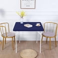 thumbnail image 3 of HSHDLDF JISEN Housse de Dessus de Table Carrée pour Cocktail en Spandex Ajustée Extensible, Couvre-Nappe, Bonnet 42x42 Pouces E-Navy, 3 of 6
