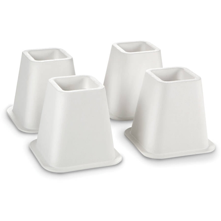 White 4Pack 6" Bed Risers